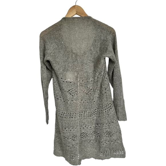 Simply Noelle Convertible Sweater Lightweight Open Knit Taupe Size M - Picture 14 of 16